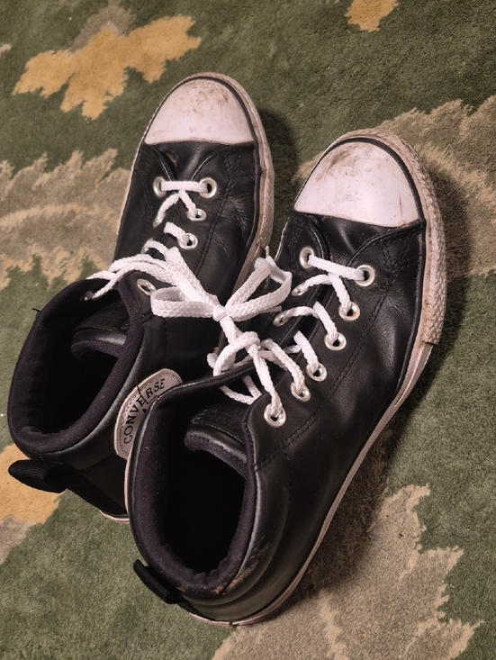 Converse Shoes - Converse Kids Black and White High-Top Sneakers